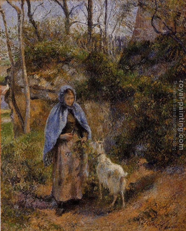 Camille Pissarro : Peasant Woman with a Goat